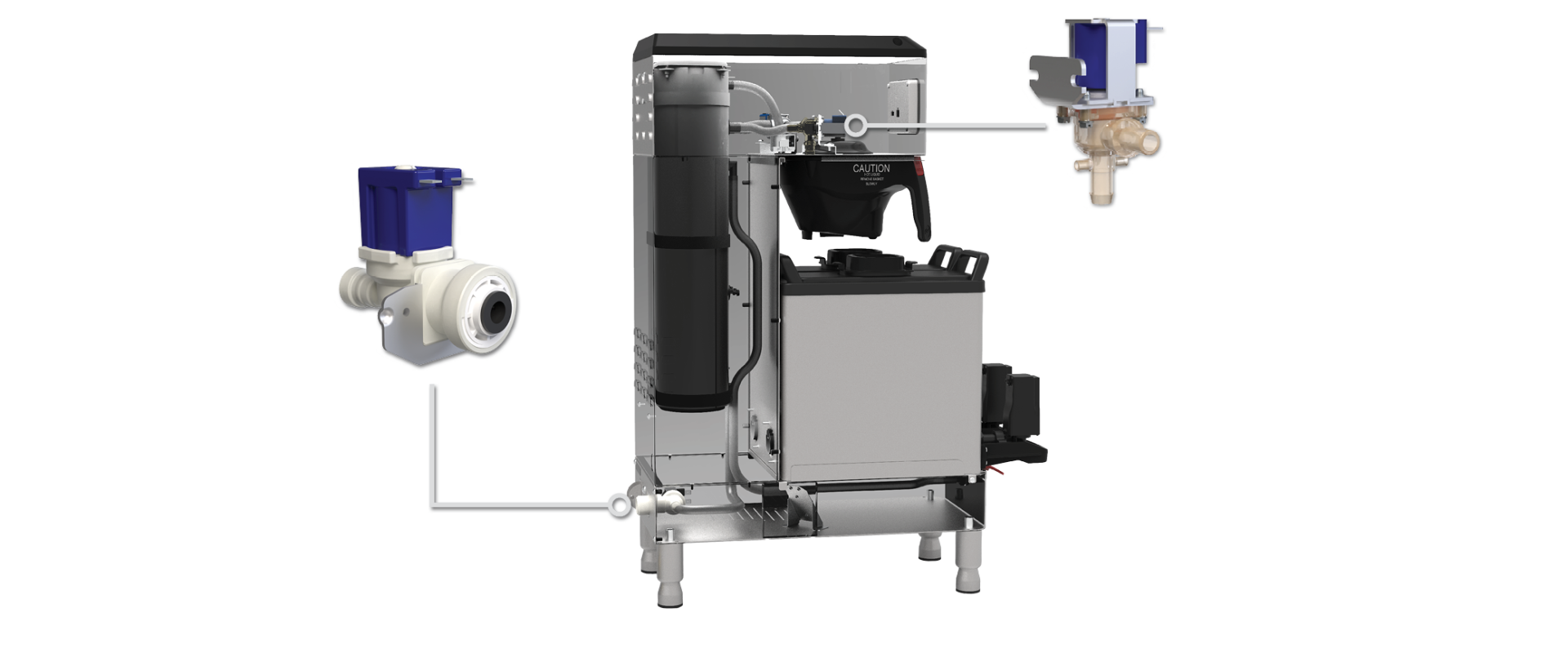 coffee machine valves